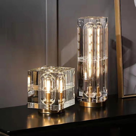Illuminate Your Space with the Elegant Crystal Bedside Table Lamp
