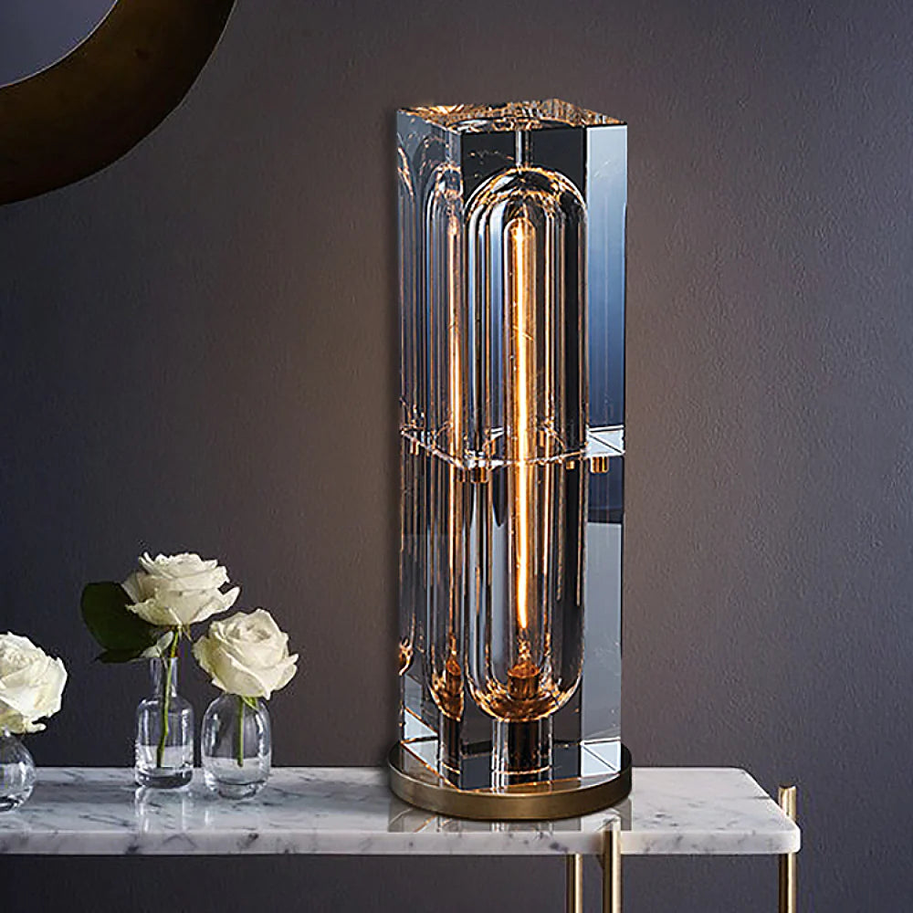 Illuminate Your Space with the Elegant Crystal Bedside Table Lamp