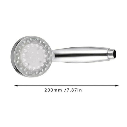 Transform Your Shower Experience with the Handheld LED Light Waterfall Shower Head - 7 Vibrant Colors for a Colorful Bath Time!