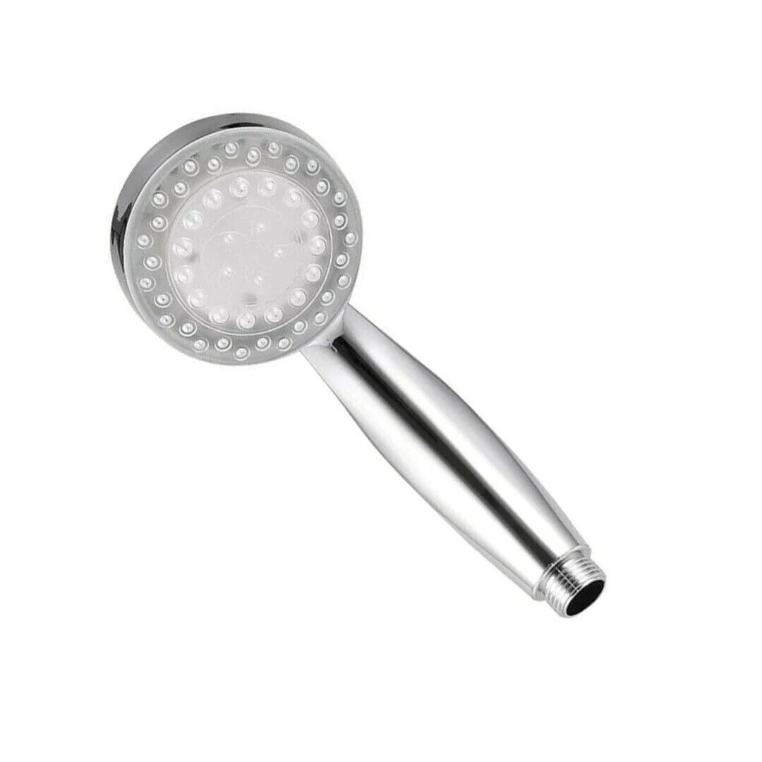 Transform Your Shower Experience with the Handheld LED Light Waterfall Shower Head - 7 Vibrant Colors for a Colorful Bath Time!