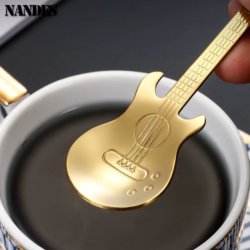 Stainless Steel Colorful Teaspoon and Coffee Spoon Set for Stylish Tableware and Kitchen Use