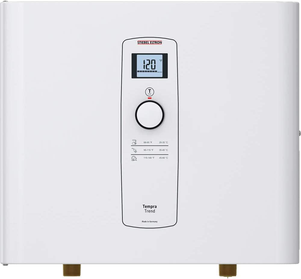 Tankless Water Heater – Tempra 20 plus – Electric, on Demand Hot Water, Eco, White