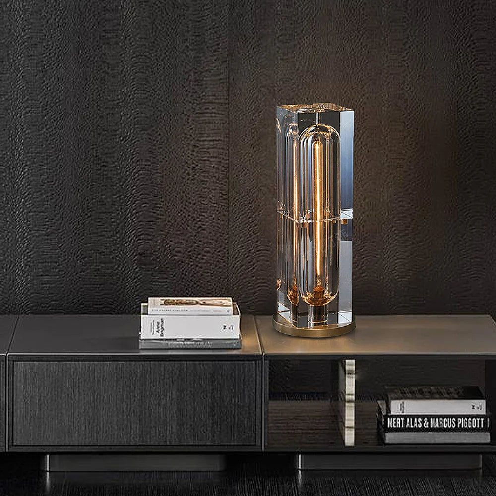 Illuminate Your Space with the Elegant Crystal Bedside Table Lamp