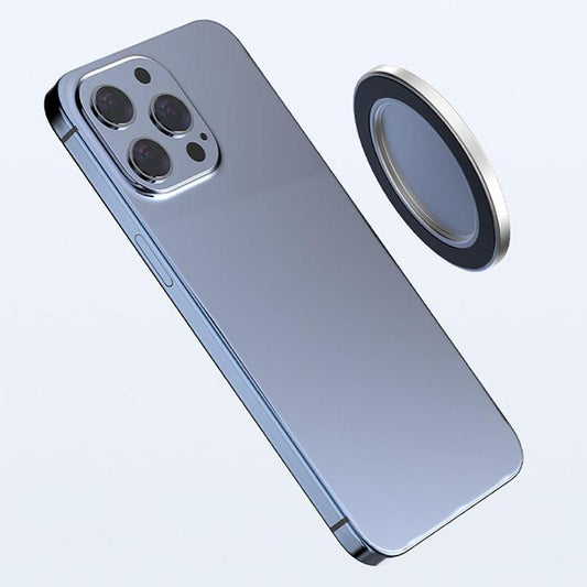 SELECTED Magnetic Slim Selfie Mirror for Back Camera - Convex Mirror Compatible with Magsafe Iphone 15, 14, 13 Max & plus - Perfect for Selfies and Vlogging Black Alloy